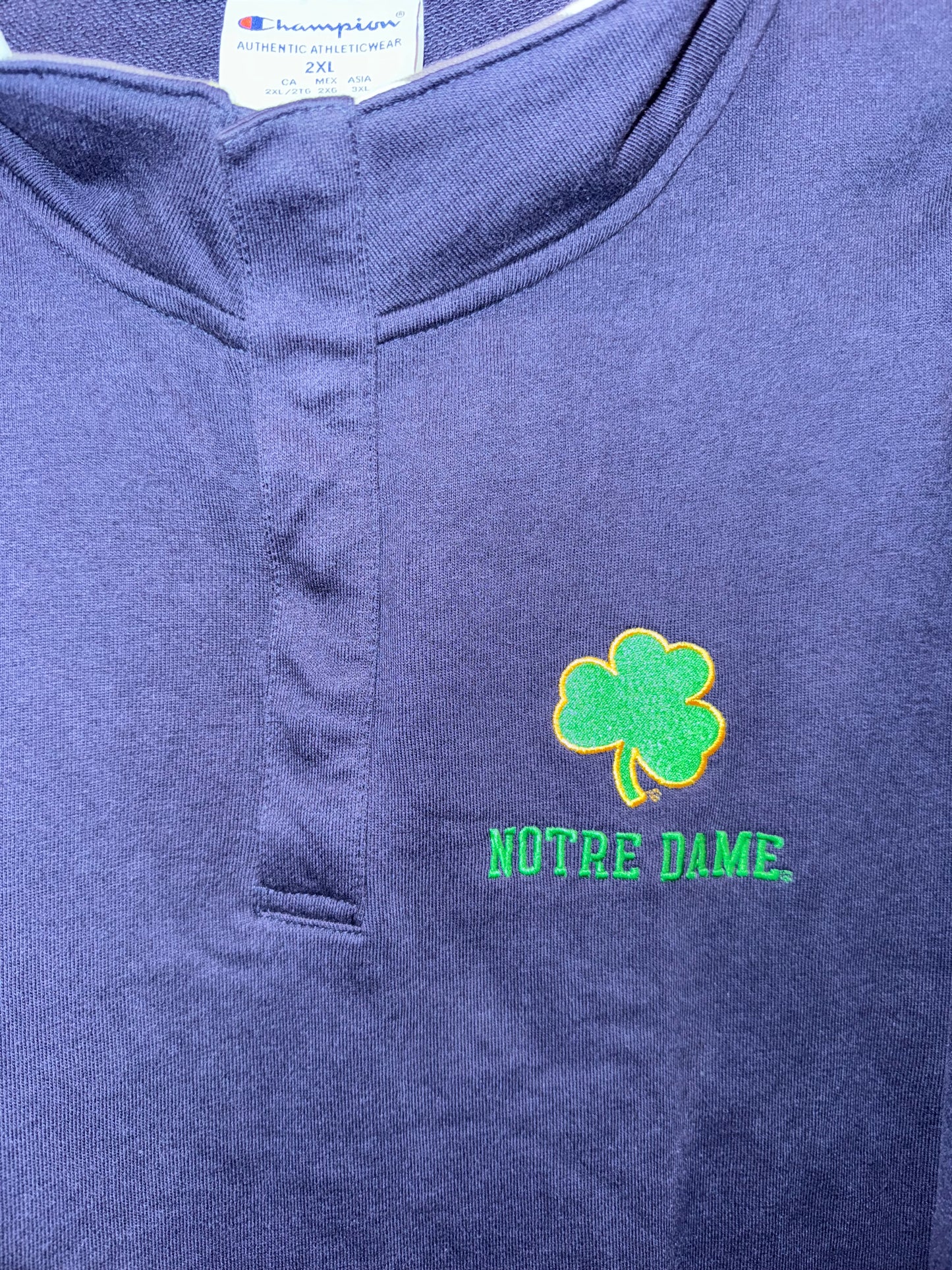 Notre Dame Champion Button Up (2XL)